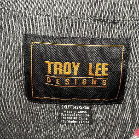 Troy Lee Designs Button Down Shirt Mens 2XL - Picture 10 of 12